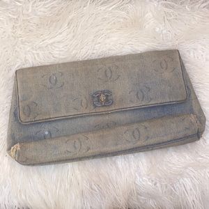 Authentic CHANEL Denim Clutch!!!